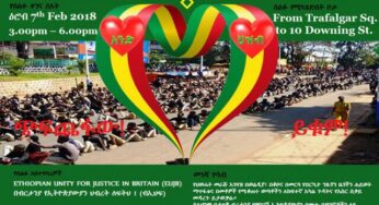 London Demo Advert: Let’s Be a Voice for the Voiceless. London 07 February 2018